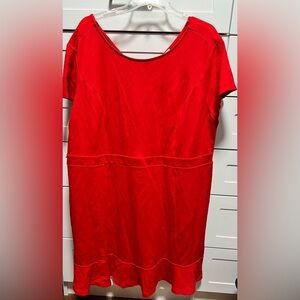 Red Loft Plus dress. Zippered back (D1)